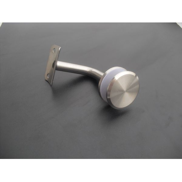 Handrail bracket glass to rail RS312, material stainless steel 304, finishing satin mirror