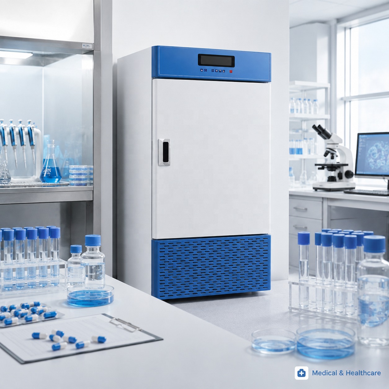 80L Constant Temperature and Humidity Incubator LCD Laboratory Incubator for Microbiology Medical Seed Germination