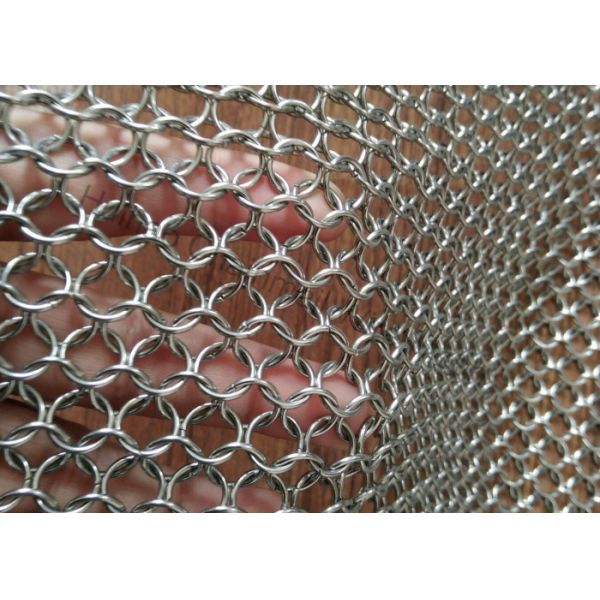Stainless Steel Flexible Metal Mesh Drapery With 1.2MM Wire For Interior Drepary