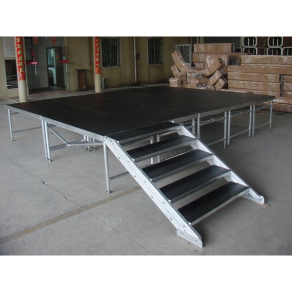 Adjustable Height Aluminum Stage Platform Plywood Waterproof 1*2m