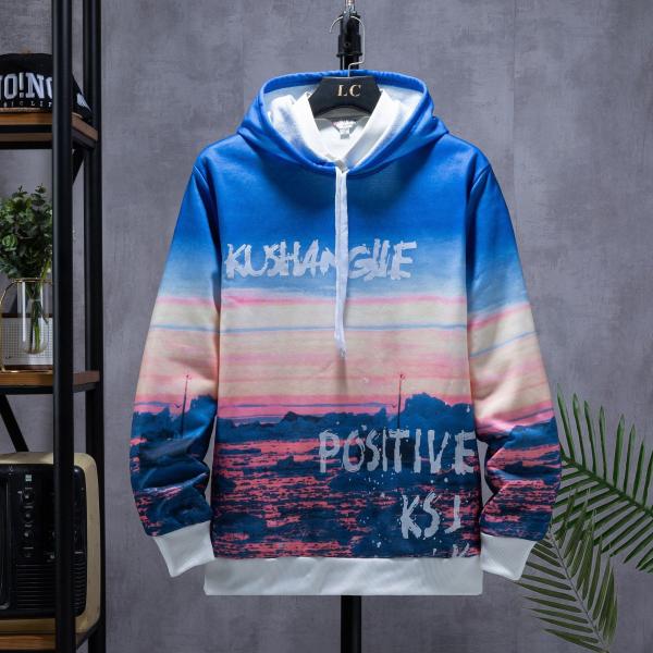 Os homens da roupa afrouxam Hoodies para Autunm com roupa imprimindo encapuçado da forma