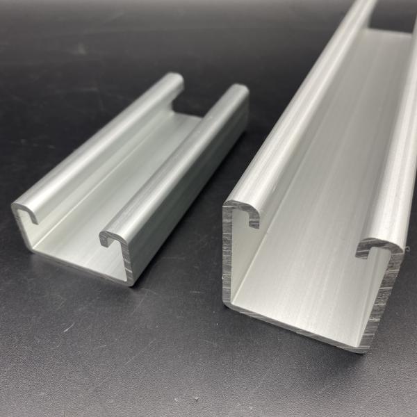 Construction Material Custom Size 3m 6m Plain Aluminum Strut Channel
