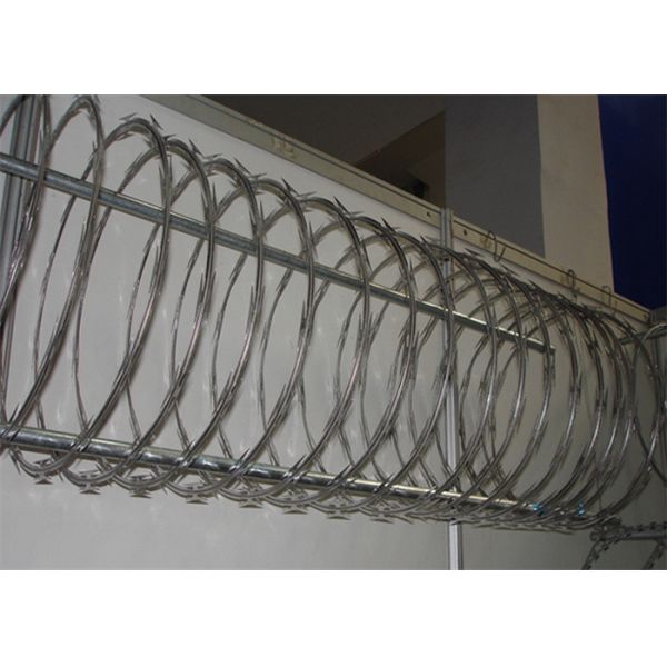 Razor Barbed Wire Fencing Fence Double Spiral Barbed Wire Galvanized