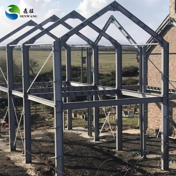 Prefabricated Light Steel Structure Building , Prefab Structural Steel Construction Warehouse