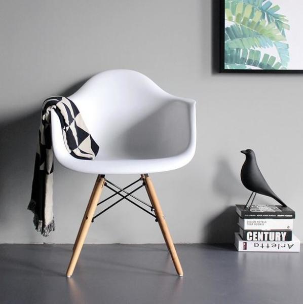 Nordic dining EAM DAW chair household desk backrest creative modern simple restaurant coffee negotiation plastic chair