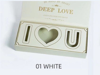 OEM Rose Packaging Cardboard Flower Boxes FSC 45cm Length For Valentines Day