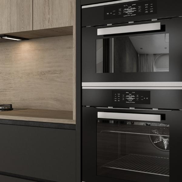 Armários de cozinha de madeira modulares modernos europeus prontos para montar