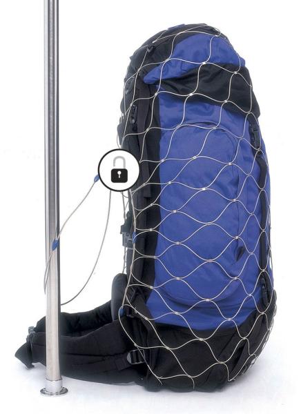 1.6mm Anti-theft Stainless Steel 304/316 Ferruled Wire Rope Mesh Bag for Backpack