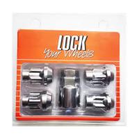 Noix de roue en titane M12X1.25 avec matériau en acier 40Cr de diamètre de canne de 22,7 mm