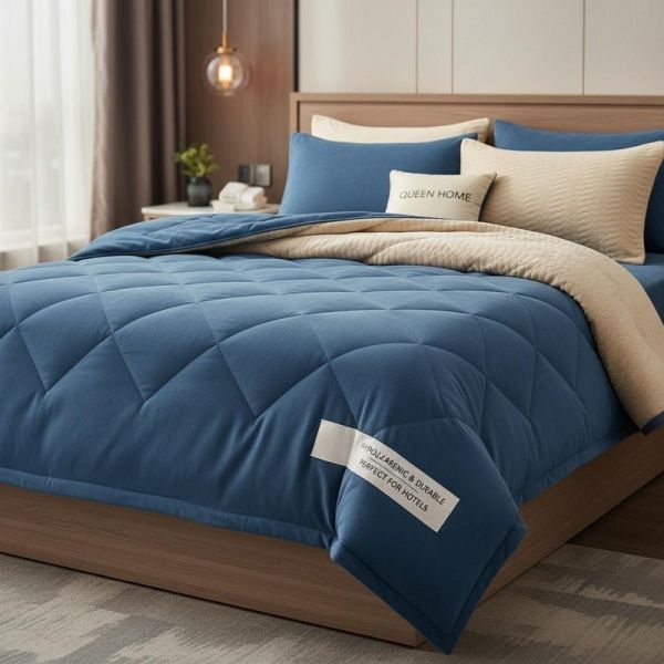 Queen Home Bedding Comforter Sets Reversible Yes Hypoallergenic Durable Stylish Perfect for Hotels and Residential Spaces