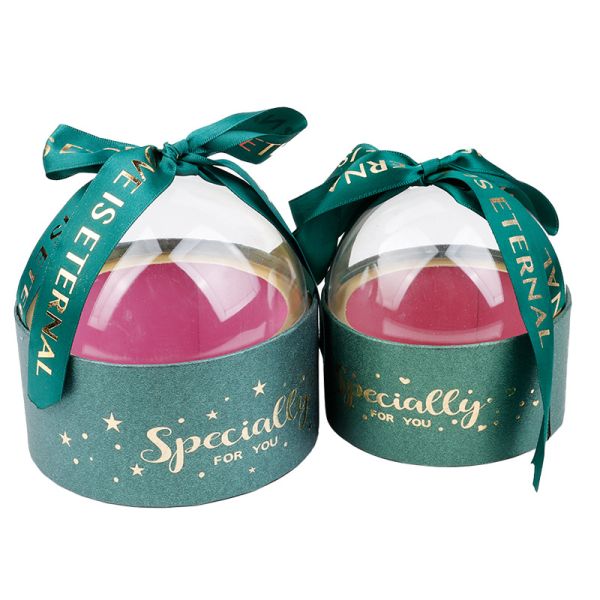 Caixa de embalagem de presentes de chocolate doce de Natal com janela de PVC Melhora a visibilidade do produto