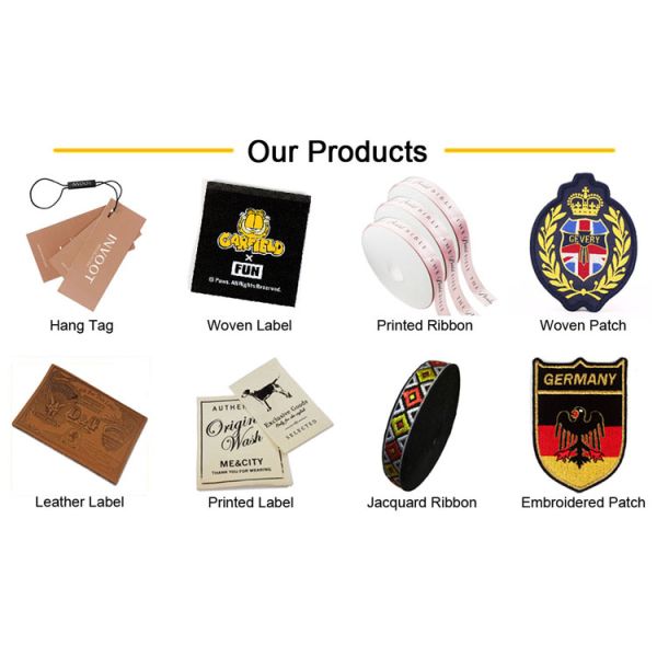 Durable Custom Woven Labels for Clothing and Apparel, Personalized Branding Tags With Logo