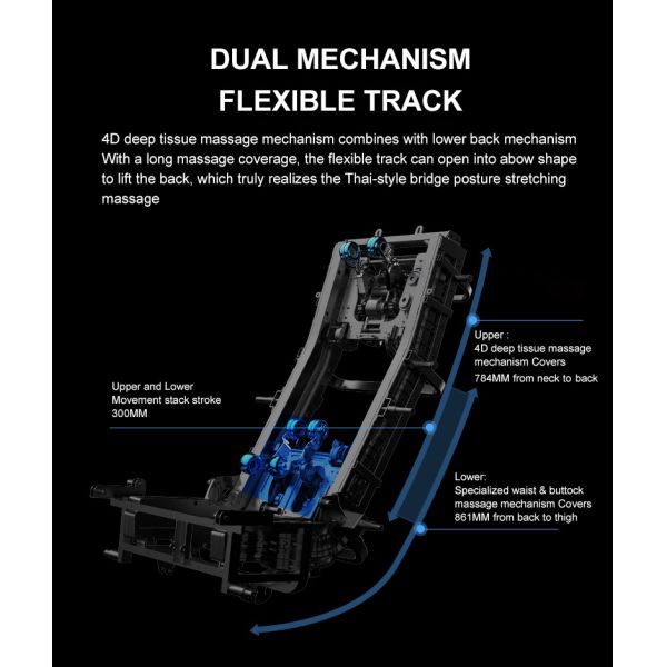 4d Shiatsu Electric Massage Chair Full Body Double Sl Track