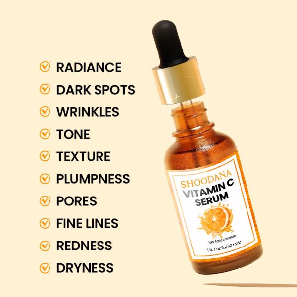 Sérum à la vitamine C OEM Cosmétique Acide Hyaluronique Acide Aminé Vitamine E Sérum Visage Hydratant