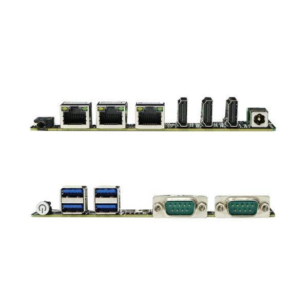 12a geração Ddr5 Mini PC PCB 3 Lan Motherboard Com CPU