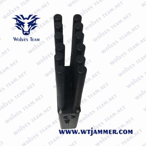 12 Bands CDMA UHF VHF 25m 12W Handheld Signal Jammer