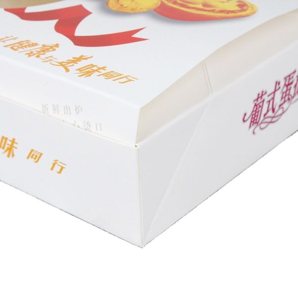 Коробка для пекарни вкусная упаковка с белой карточкой 300G и материалом W9