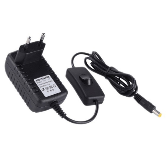 AC100-240V Input Voltage 12V Power Adapter with Inline Switch Multiple DC Connectors