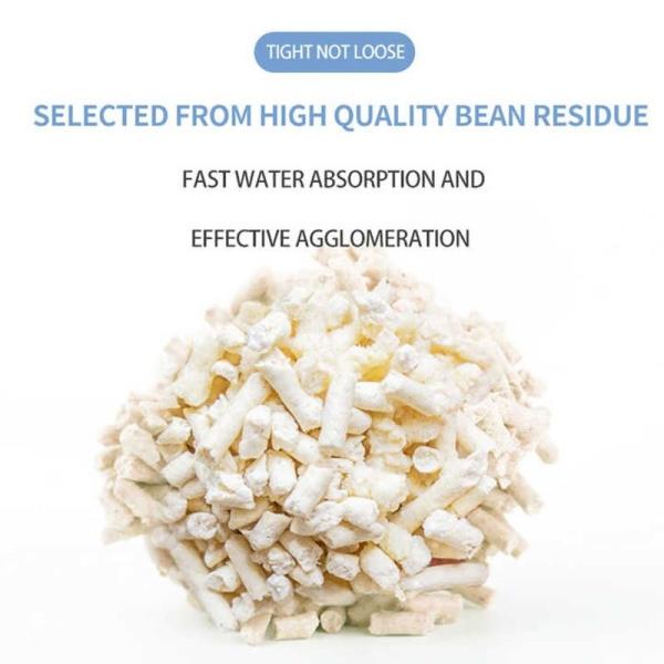 Ultra Absorbent Tofu Cat Litter Dust Free Strip Shape Quickly Clumping Odor Control