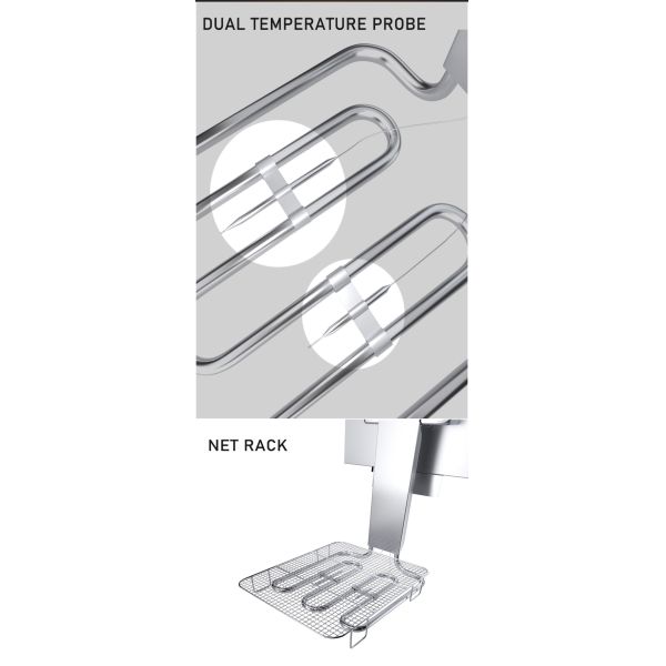 220в 8 литров Нержавеющая сталь Глубокая жарка Электрическая машина с регулируемой температурой