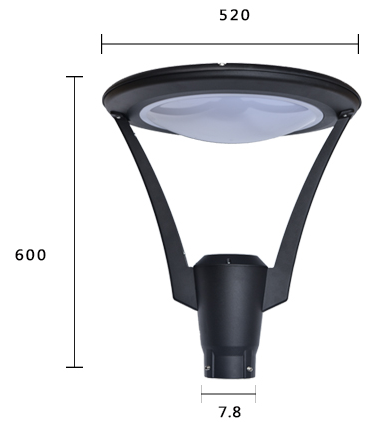 Ip66 IK09 Водостойкость 120 LM/W Внешний проект LED Садовое освещение Ландшафтное освещение