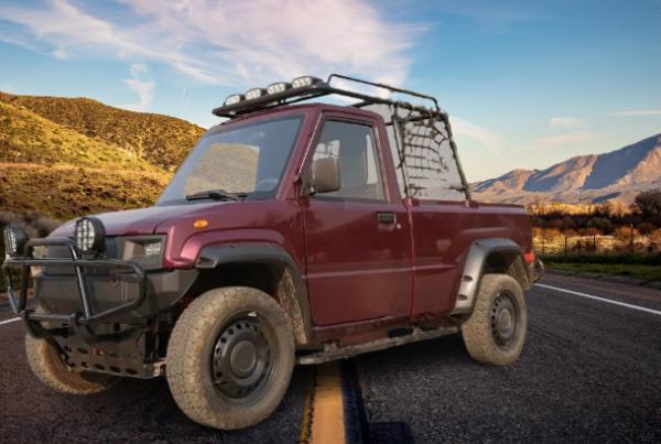 Fast Charging Four Wheel Electric Pickup EV Electric Truck With 2seats Made In China