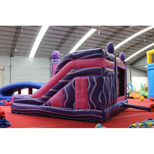 Customized Size Inflatable Houses Bounce House Water Slide with Rainbow Unicorn Design