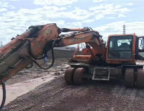 Used doosan dx140w wheel excavator in korea condition/used south korea doosan wheel excavator dx140