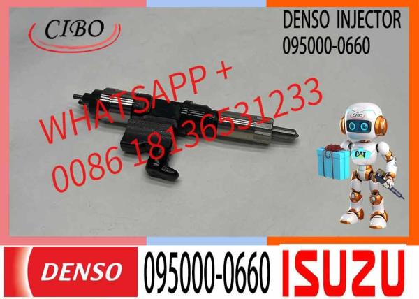 Injetor de combustível 095000-0660 / 0950000660 / 8-98284393-0 para 2001-2007 Isuzu NPR NPR-HD 4HK1 4.8L 5.2L