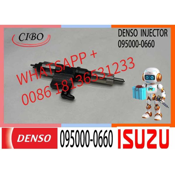 Injetor de combustível 095000-0660 / 0950000660 / 8-98284393-0 para 2001-2007 Isuzu NPR NPR-HD 4HK1 4.8L 5.2L