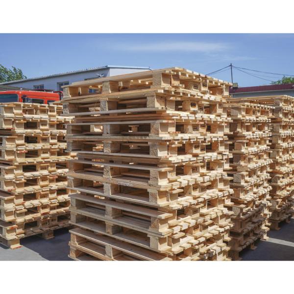 4 Way 2 Way Wooden Pallets Four Way Wooden Pallet For Goods Transportation