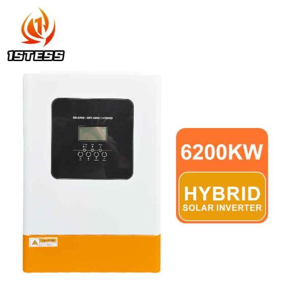 6.2KW Inverseur monophasique 48VDC haute tension MPPT Pure Sinus Wave auto-consommation alimentation en fonctionnement