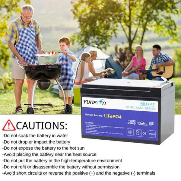 12V 20Ah Lifepo4 batterie solaire lumière de secours Poids batterie de chariot de golf