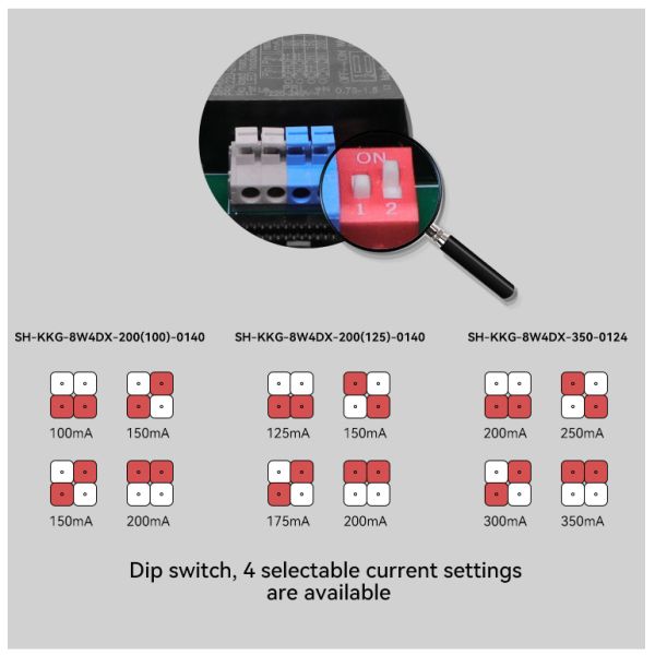 Current Selectable Dimming LED Power Supply 350mA Triac Dimmable Led Driver