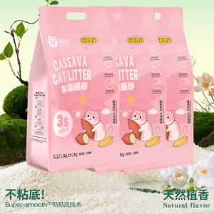 Natural Cassava Kitty Litter Factory OEM ODM Dust-Free Strong Clumping Easy to