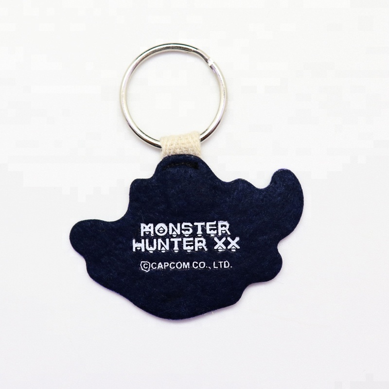 Creative Bag Pendant Key Rings Custom Embroidered Keychain with Zipper Strip Featuring Dog Fruit Panda Rectangle Patterns