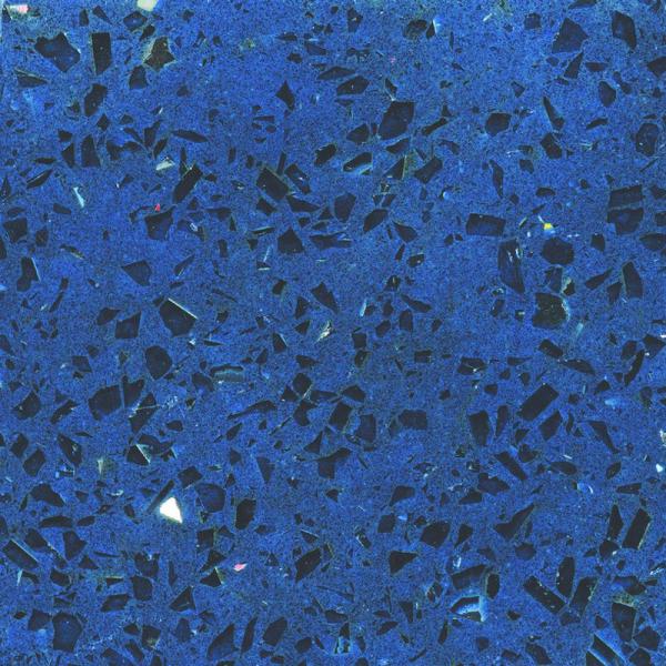 Bule Crystal Artificial Solid Quartz Countertops For Thresholds And Nightstand