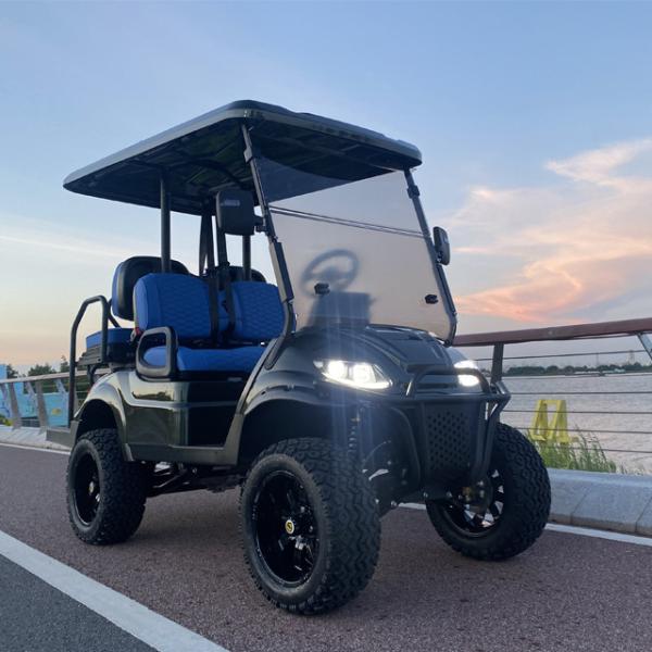 Latest Trends 48V 62V 72V 5KW7.5KW  Motor 4 Seater New Golf Cart Electric CE Certificate
