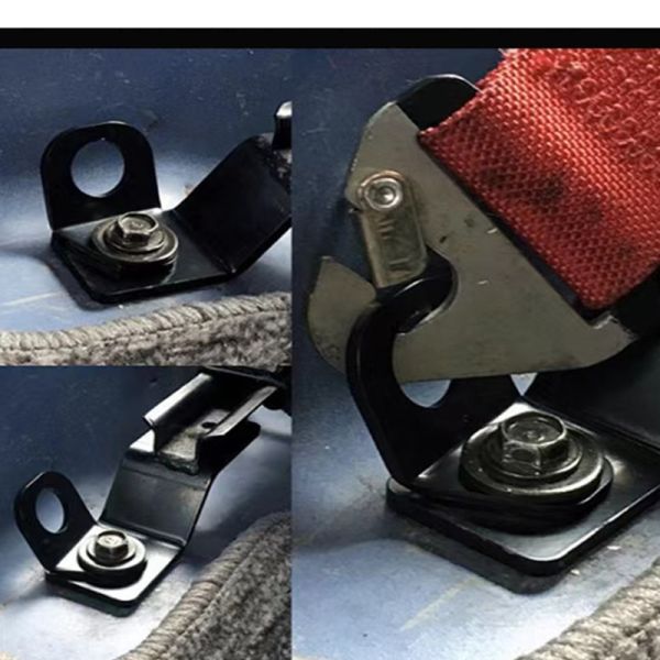 Iron material black seat belt modification bracket with 1000g weight for general vehicle models