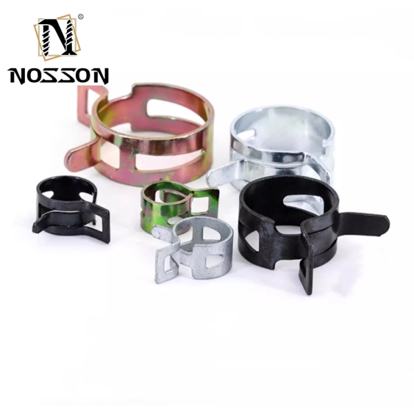 6-15mm Heavy Duty Clamp Spring Band Type Fuel Vacuum Hose Silicone Pipe Tube Clip Zinc Plated Clamps for Heavy Industry
