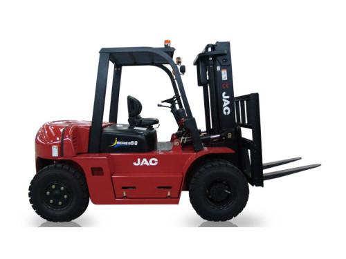 Diesel Powered Heavy Duty Forklift , Load Capacity 6 Ton Forklift 3m - 6m Lift Height