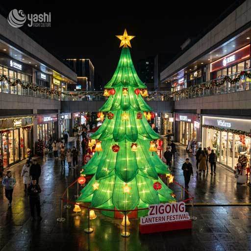 Custom Large Christmas Gift Box LED Lantern Waterproof Outdoor Decoration for Shopping Mall & Theme Park