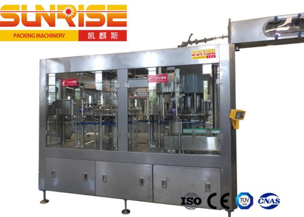 24 Flushing Heads Water Injection Machine , PET Bottled Water Line