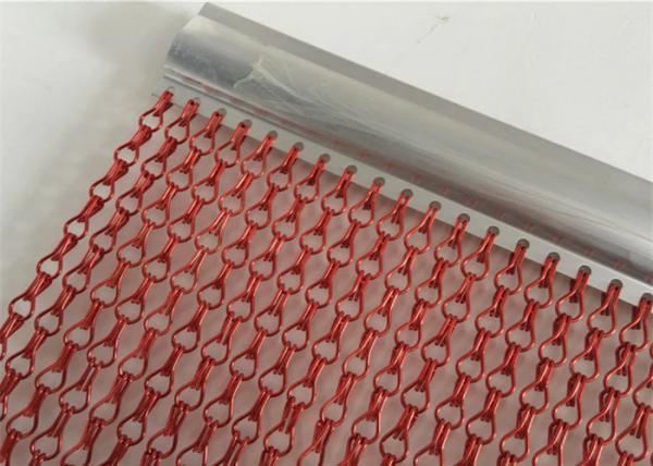 Vertical Hanging Anodizing Finished Chain Door Fly Screen