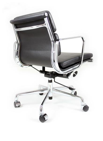 Black Color Aluminum Office Chair Large Load Capacity With Swivel Tilt Lift Base