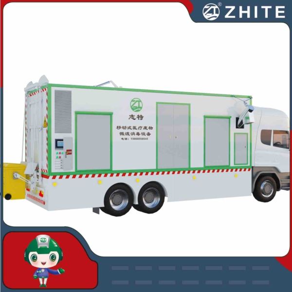 Hospital/Clinic Garbage Microwave Treatment for Medical Waste Disposal Vehicle
