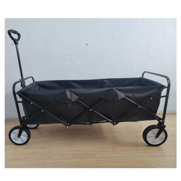 PVC 600D Foldable Beach Trolley All Terrain Folding Wagon For Camping Garden 107cm