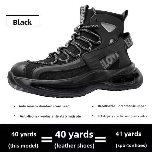 EVA Sole Gray/Black Flying Knit Safety Boots OEM Security Work Boots With Steel Toe And Kevlar Midsole