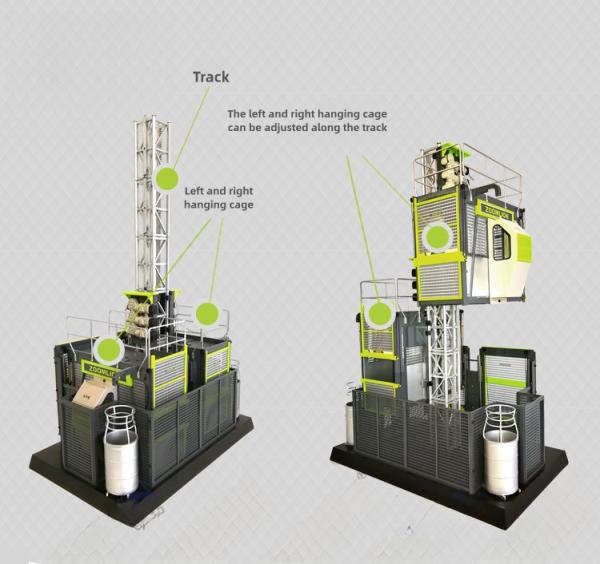 ZOOMLION Aurora Green 1/20 Scale Collectible Construction Hoist Diecast Alloy Model