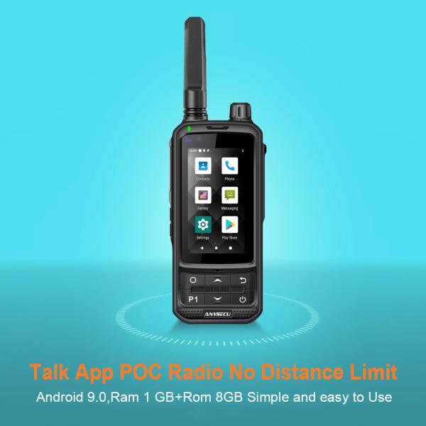 Portable 4G IPX-3 Waterproof Two Way Radio with 3500mAh Battery and Android Wifi Zello POC Push to Talk